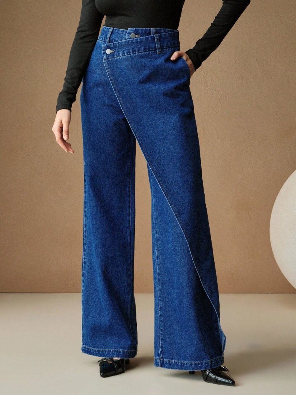Blue Casual Women's Jeans - Picture 6 of 7